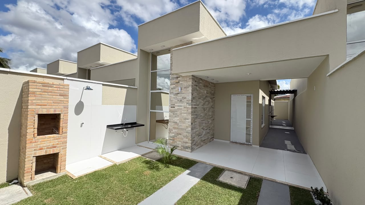 Fachada da casa no Luzardo Viana, Maracanaú